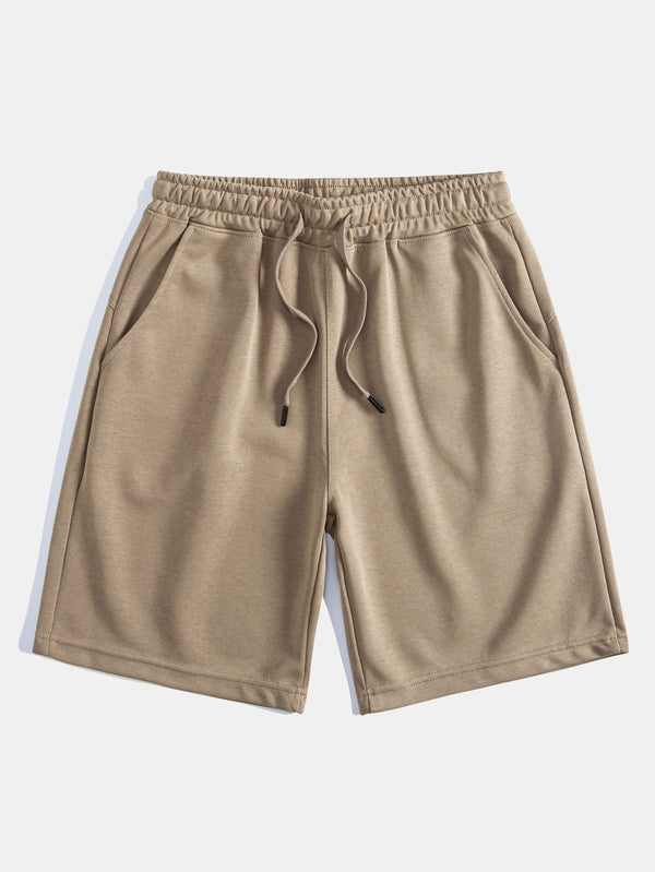 Mid Length Drawstring Shorts