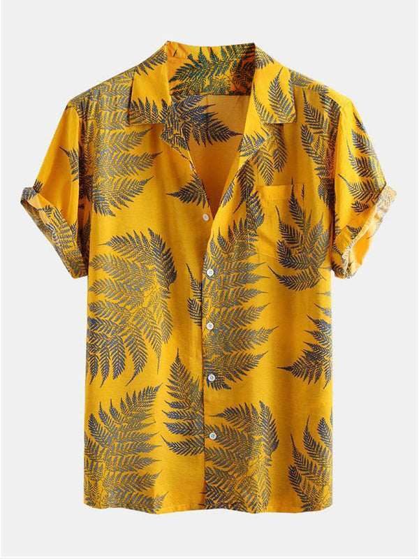 Tropical Plants Print Shirts