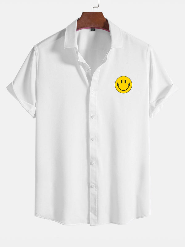 Smile Face Emoij Print Shirts