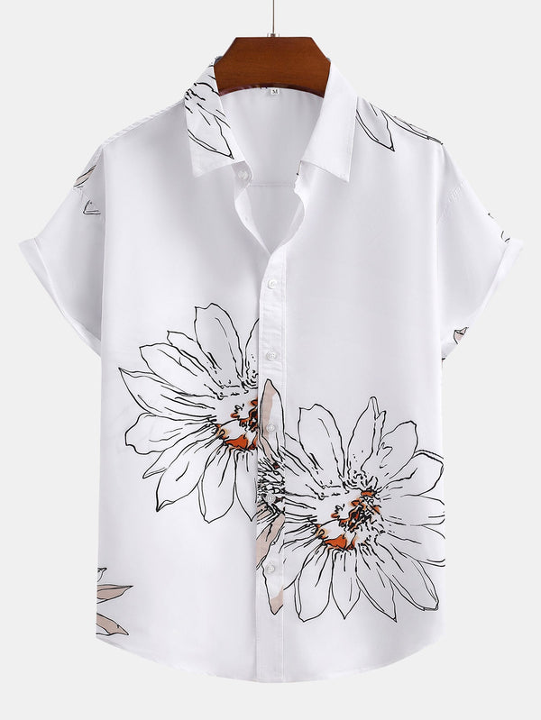 Floral Print Button Up Shirt
