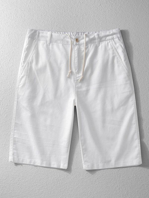 Linen Cotton Blend 11" Shorts