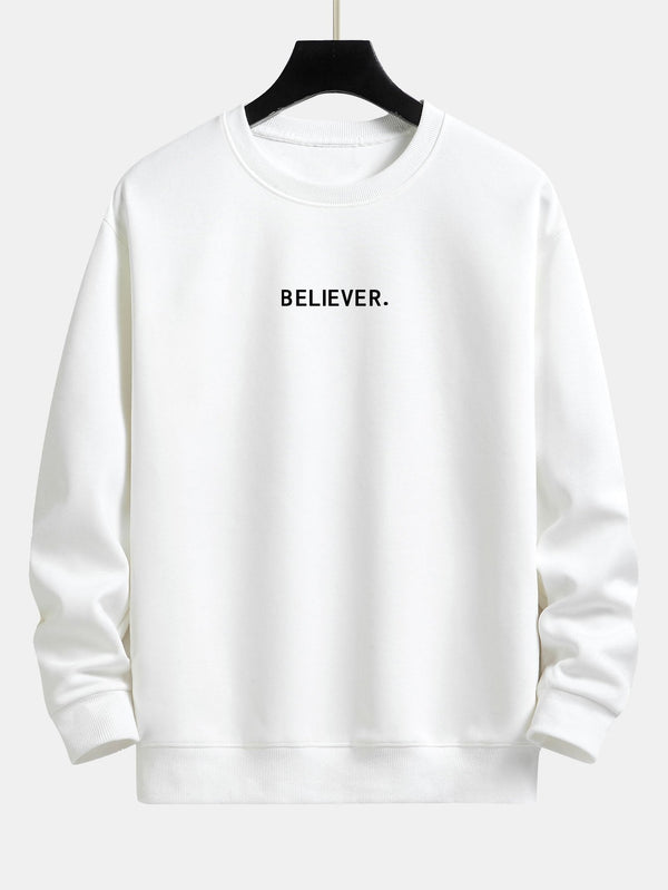 Believer Print Relax Fit Sweatshirt