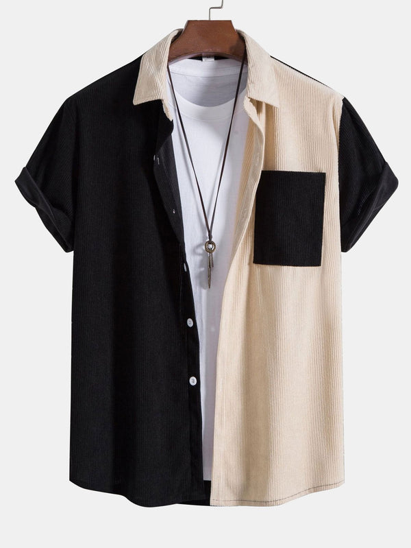 Two Tone Corduroy Shirt
