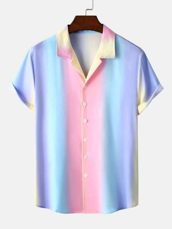 Ombre Print Cuban Shirt