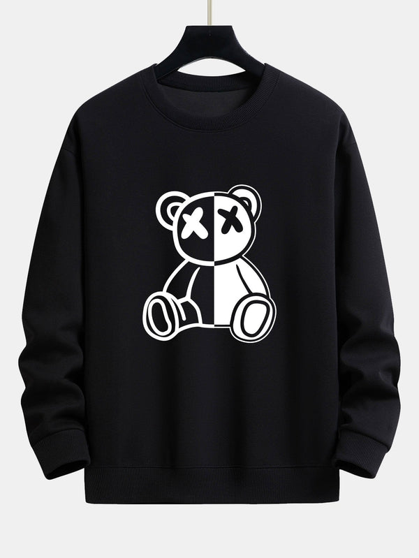 Bear Print Relax Fit Sweatshirt