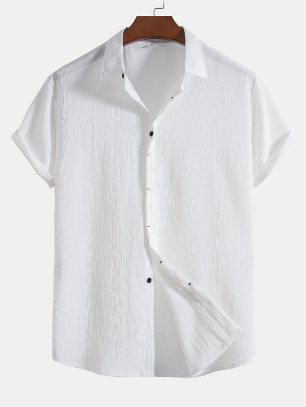 Wrinkled Concealed Fly Shirt