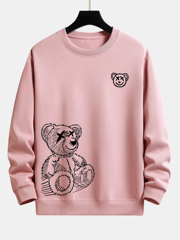 Bear Print Relax Fit Sweatshirt